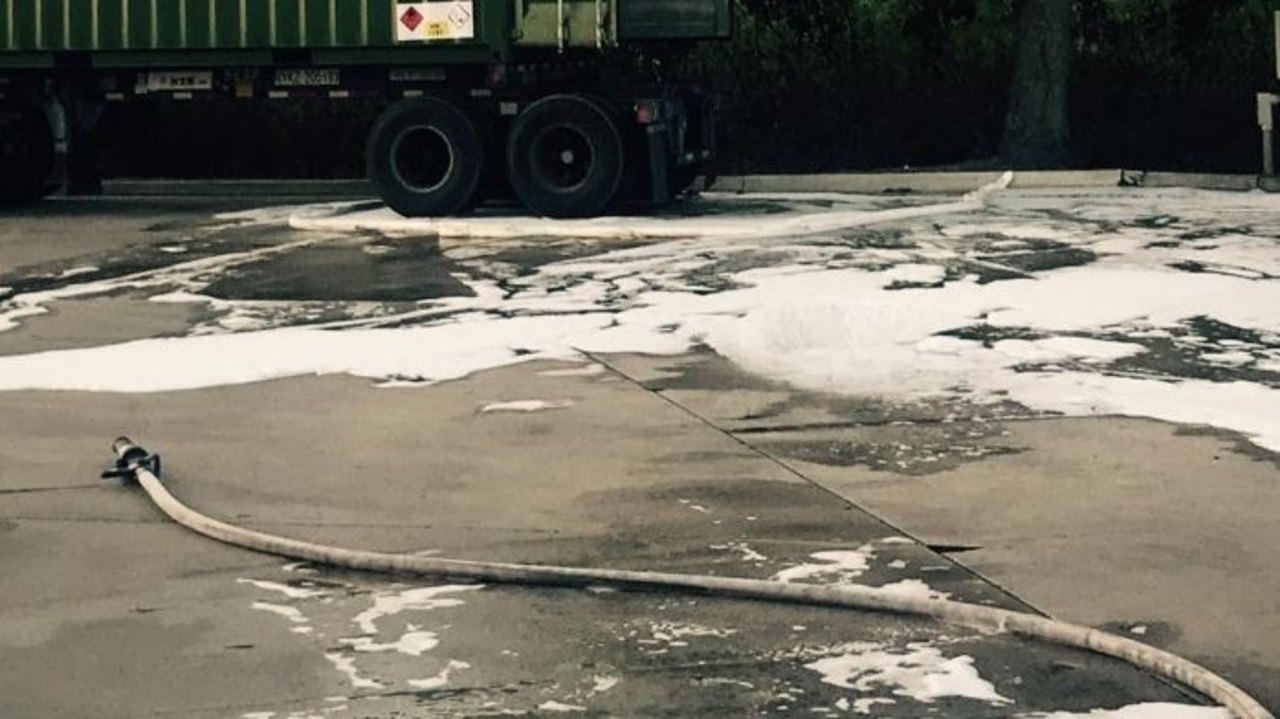 Fire Rescue contains hazardous material spill